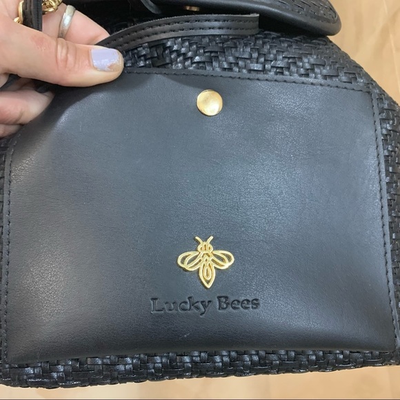 Lucky bee’s backpack purse w drawstring - Picture 3 of 10